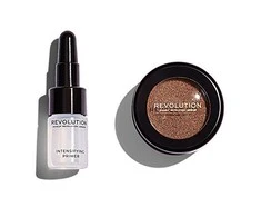 Rinkinys Makeup Revolution Flawless Foil Conflict: akių šešėliai + pagrindas