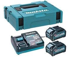 Makita Akumuliatorių ir kroviklio komplektas XGT®, 40Vmax 191J97-1 XGT® • 40Vmax • 2vnt 4.0Ah • DC40RA