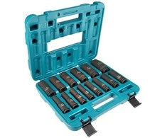 Makita B-52308 Sukimo galvų komplektas 14 vnt. 1/2''x 81mm ( 10, 11, 12, 13, 14, 16, 17, 19, 21, 22, 24, 27, 30, 32mm)