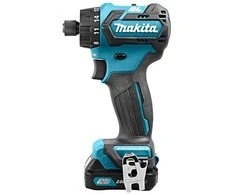 Makita DF032DSAJ Akumuliatorinis gręžtuvas, 12V MAX, 2x2,0 Ah Li-ion 35/21 Nm, 0,88kg, 1/4", LED 2-speed, BL, MAKPACK