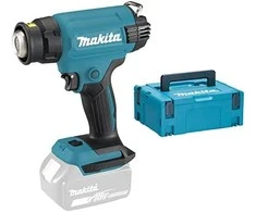 Makita DHG181ZJ LXT KARŠTO ORO FENAS 18V, Reguliuojama temperatūra - 550C°, 120/200 l/min, Be akumuliatorių ir kroviklio!, MAKPACK