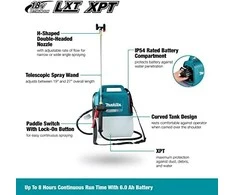 Makita akumuliatorinis sodo purkštuvas DUS054Z, 18V, 5 l, be akumuliatoriaus ir kroviklio