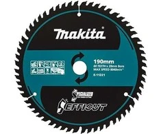 Makita E-11162 T.C.T. pjūklas 190X20X1,85mm 10° T60 EFFICUT