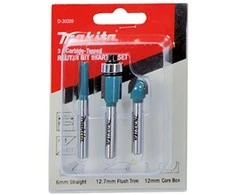 Makita Frezų rinkinys 3Vnt., 6mm cangei D-30209