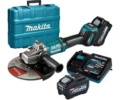 Makita kampinis šlifuoklis GA038GT201, 40V XGT, 2x5.0Ah 230mm
