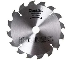 Makita T.C.T. pjūklas 165X2X20mm 20° T16 D-09628 T.C.T • 165 x20 mm • T16 • 20° • Medienai
