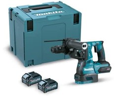 Makita HR002GM202 Perforatorius XGT, 2,9 J, 28mm; 4,1kg, bešepetėlinis variklis, greitojo keitimo griebtuvas, 2X4,0Ah, greitasis kroviklis; AFT; AWS su AWS lustu); AVT; Soft no load; XPT; MAKPAC lagaminas