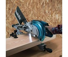 Makita LS0815FLN Pjovimo staklės, 65x305 mm,diskas: 216x30 mm, 1400 W, darbinis šviesos diodas&amp;laserinis žymeklis, 14,1kg
