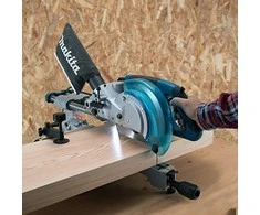 Makita LS0815FLN Pjovimo staklės, 65x305 mm,diskas: 216x30 mm, 1400 W, darbinis šviesos diodas&amp;laserinis žymeklis, 14,1kg