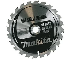Makita T.C.T. pjūklas MAKBLADE 216X2.4X30mm 5° T24 B-08903 T.C.T • 216 x30 mm • T24 • 5° • Medienai