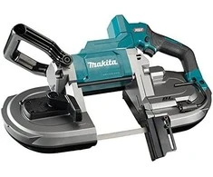 Makita PB002GZ Akumuliatorinis juostinis pjūklas XGT, 127x127 mm, bešepetėlinis variklis, XPT, Be akumuliatorių ir kroviklio!