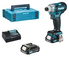 Makita TD111DSAJ Akumuliatorinis smūginis suktuvas, 12V MAX, 2x2,0 Ah Li-ion 135 Nm, 0,97kg, 1/4", LED, MAKPACK