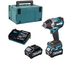 Makita TW007GM201 Akumuliatorinis smūginis veržliasukis 40V XGT, 2x4.0Ah, 1/2", 760Nm, BL-M,