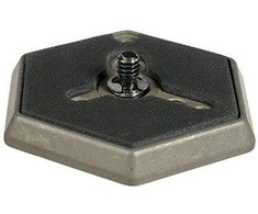 Priedai - Manfrotto šešiakampė plokštė su 1/4" srieginiu jungtimi