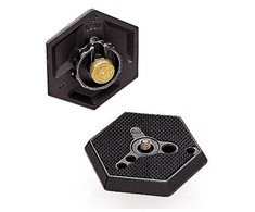 Priedai - Manfrotto šešiakampė plokštė su 1/4" srieginiu jungtimi