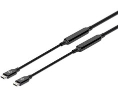 Kabelis USB Manhattan USB-C - USB-C 5 m Juodas (355971)