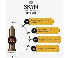 SKYN King Size Prezervatyvai be latekso (10 vnt.)