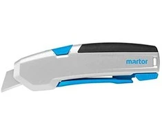 Saugus peilis Martor SECUPRO 625 su trapecine geležte suapvalintu galiuku geležtės (kodas 60099)