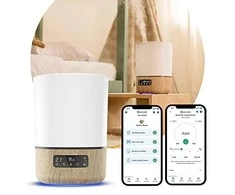 Maxi-Cosi Breathe – išmanusis WiFi oro drėkintuvas | Baltas mediena