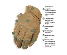Mechanix Wear Pirštinės MECHANIX SPECIALTY VENT, su skylutėmis ventiliacijai, Coyote XXL dydis. Velcro, dirbtinė 0.6mm oda.touchscreen technologija