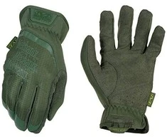 Mechanix Wear Pirštinės Mechanix FastFit® Olive Drab, žalios L dydis. Rauktas rankogalis, dirbtinė oda, TrekDry®