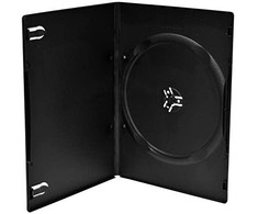 MediaRange BOX13-M, DVD dėklas, 1 diskai, Juoda, Plastikas, 120 mm, RoHS