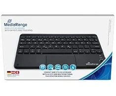 MediaRange Belaidė klaviatūra 64 Tasten Touchpad DE juodas
