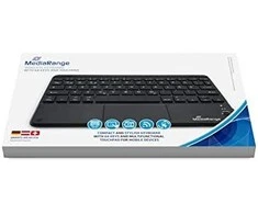 MediaRange Belaidė klaviatūra 64 Tasten Touchpad DE juodas