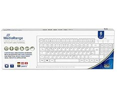MediaRange Klaviatūra USB 2.0 mit Chip-Kartenlesegerät baltas