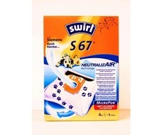 3M Maišelis do odkurzacza Melitta vacuum cleaner bags S67 NeutralizeAir Žalias* (4 bags + 1 filter, for Siemens, Bosch)