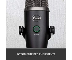 Blue Logitech G Mėlyna Yeti Nano (juodas) kondensatorinis mikrofonas