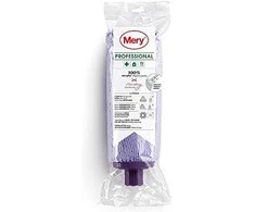Multi Mop yarn/round mop mini Mery Micro 200 g microfiber with hexagonal thread violetinė wet, 1 pc