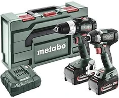 METABO.Rinkinys COMBO 18V 2.8.4 (BS 18 LT BL + SSD 18 LT 200 BL) 2x5,2Ah METABOX