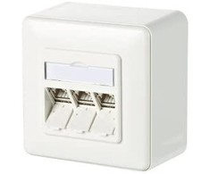 METZ CONNECT C6Amodul 3 port 180° modulis AP, grynai baltas