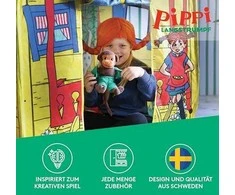 MICKI PIPPI Pliušinė beždžionėlė Nilsonas, 16 cm