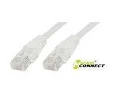 MicroConnect CAT 6 U/UTP kabelis 1 m PVC baltas (B-UTP601W)