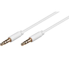 MicroConnect Lizdas 3,5 mm – lizdas 3,5 mm, 1,5 m baltas (AUDLL1,5 W)