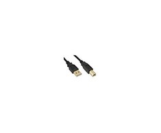 MicroConnect 5m USB2.0 A-B M-M - 5 m - USB A - USB B - 2.0 - Male/Male - Juodas