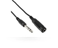 Kabelis MicroConnect Jack 6.3mm - Jack 6.3mm 5m juodas (AUDNU5)