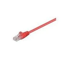 MicroConnect RJ- 45 / RJ- 45 kt.5E U / UTP Raudona 0,25m (B-UTP50025R)