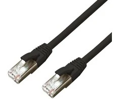 MicroConnect CAT6A S / FTP 7.5m Juodas LSZH