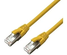MicroConnect CAT6A S / FTP 10m geltonasis LSZH