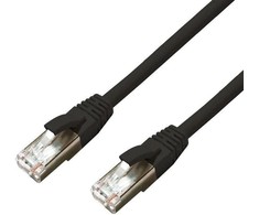 MicroConnect CAT6A S / FTP 20m Juodas LSZH