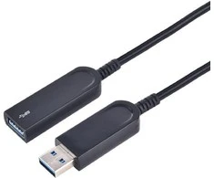 Kabelis USB MicroConnect USB-A - USB-A 20 m Juodas (USB3.0AAF20AOP)