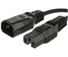 Maitinimo kabelis MicroConnect Jumper Cable C14 - C15 0.5m