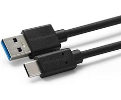 USB kabelis MicroConnect USB-A - USB-C 1,5 m Juodas (USB3.2CA1.5)