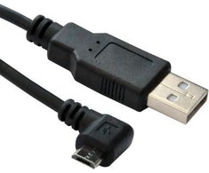 Kabelis USB MicroConnect USB-A - microUSB 1.8 m Juodas (USBABMICRO18ANG)