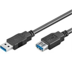 USB kabelis MicroConnect USB-A - USB-A 5 m Juodas (USB3.0AAF5B)