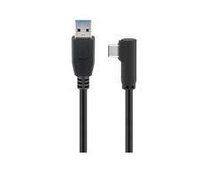 USB kabelis MicroConnect USB-A - USB-C 1 m Juodas (USB3.1CA1A)