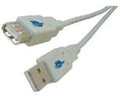 USB kabelis MicroConnect USB-A - USB-A 0,5 m Pilkas (USBAAF05)